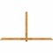 Ekena Millwork Eugene Rough Sawn Timber Gable Bracket, Western Red Cedar, 96"W x 52"H x 2"D x 4"F, 13/12 Pitch GBW096X52X0204EUG00RWR - alternate 1